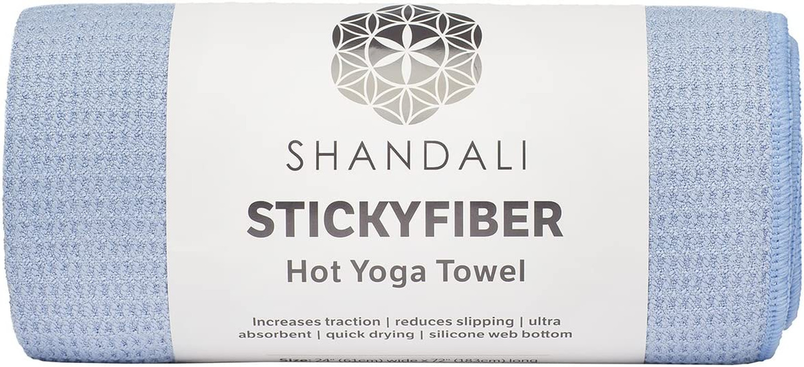 Hot Yoga Towel – Mat-Sized, Microfiber, Super Absorbent, Anti-Slip, Injury Free,