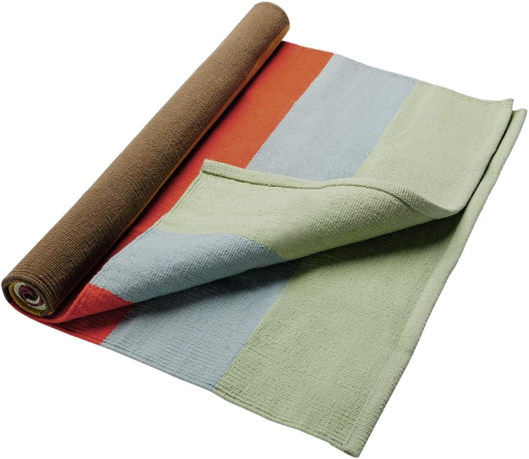 Hugger Mugger Cotton Yoga Rug – Absorbent, Grippy Tight Weave, Ashtanga and Hot