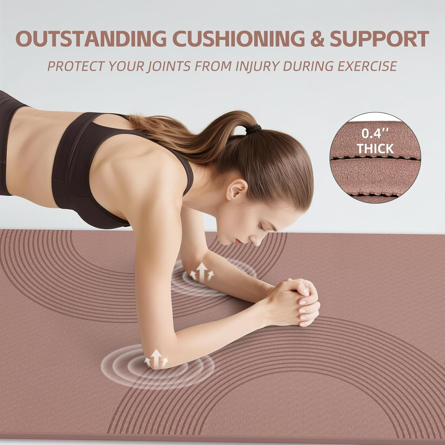 Extra Large Non-Slip Yoga Mat 72″x36″ – 10mm Thick for Home Gym & Fitness