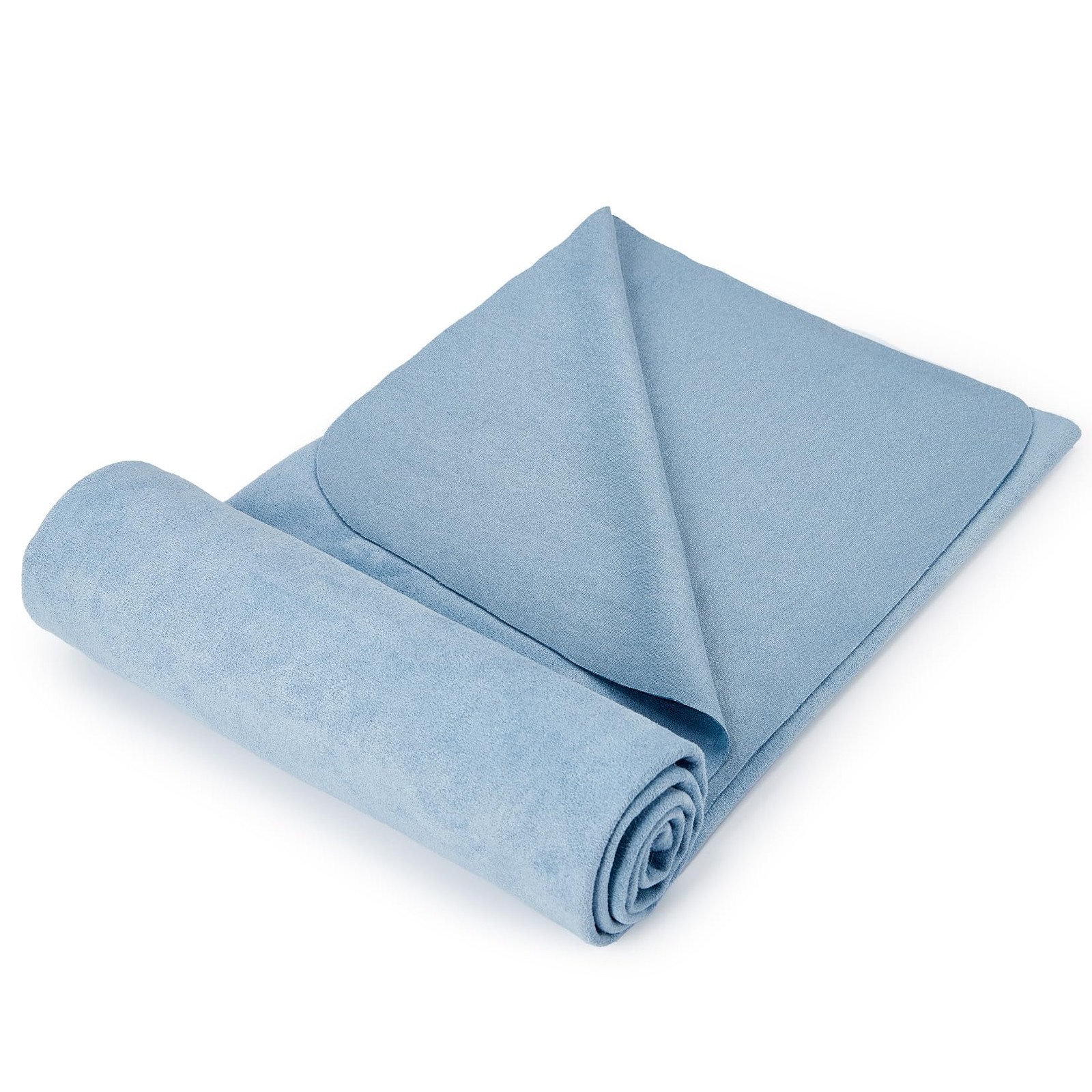 Non Slip Suede Microfiber Yoga Mat Towel Sweat Absorbent Quick Dry 183×67 Cm