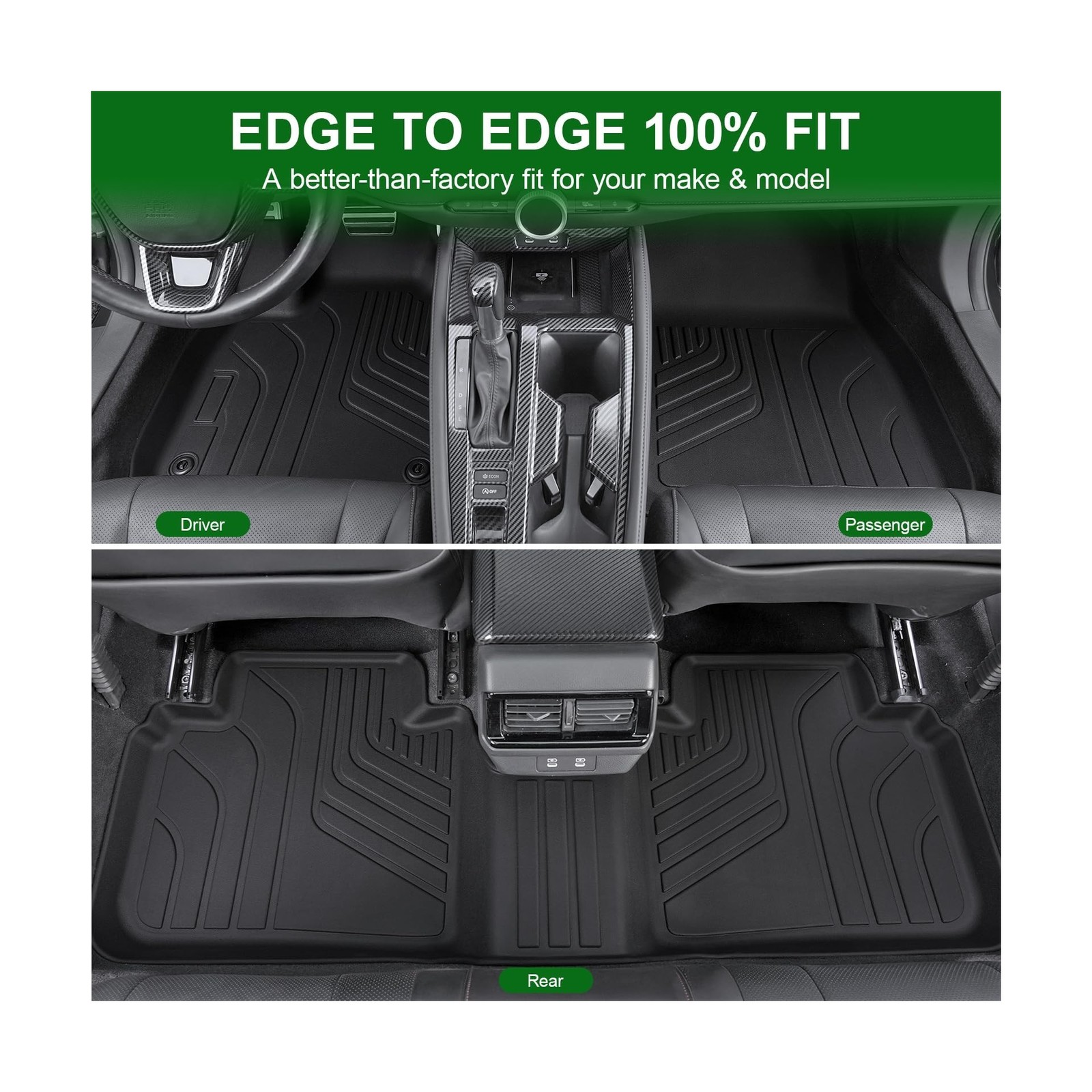 Floor Mats for 2023-2025 2026 Honda Accord (Include Hybrid), TPE All Weather …