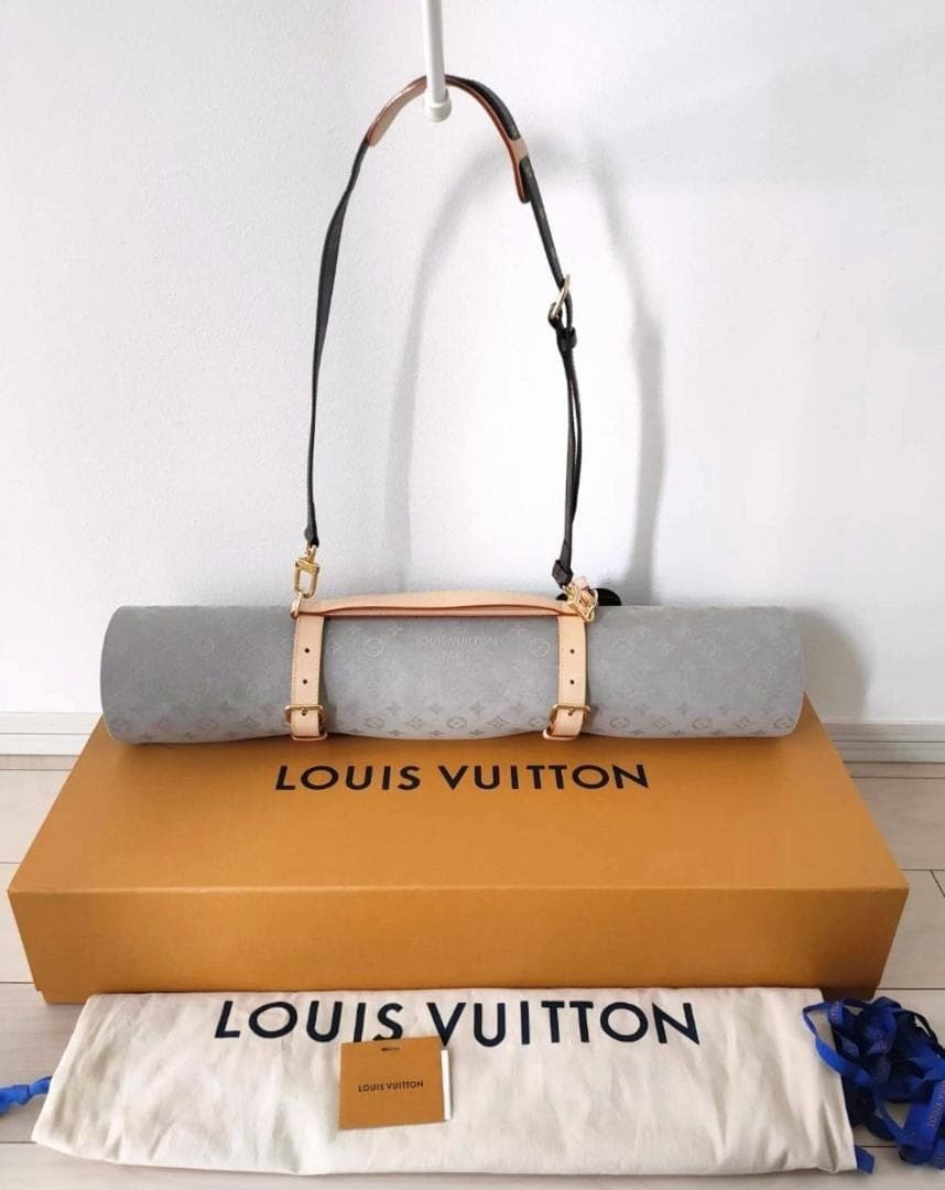 Authentic Louis Vuitton Exercise Mat Holder for Yoga Mats Monogram Canvas W/Box