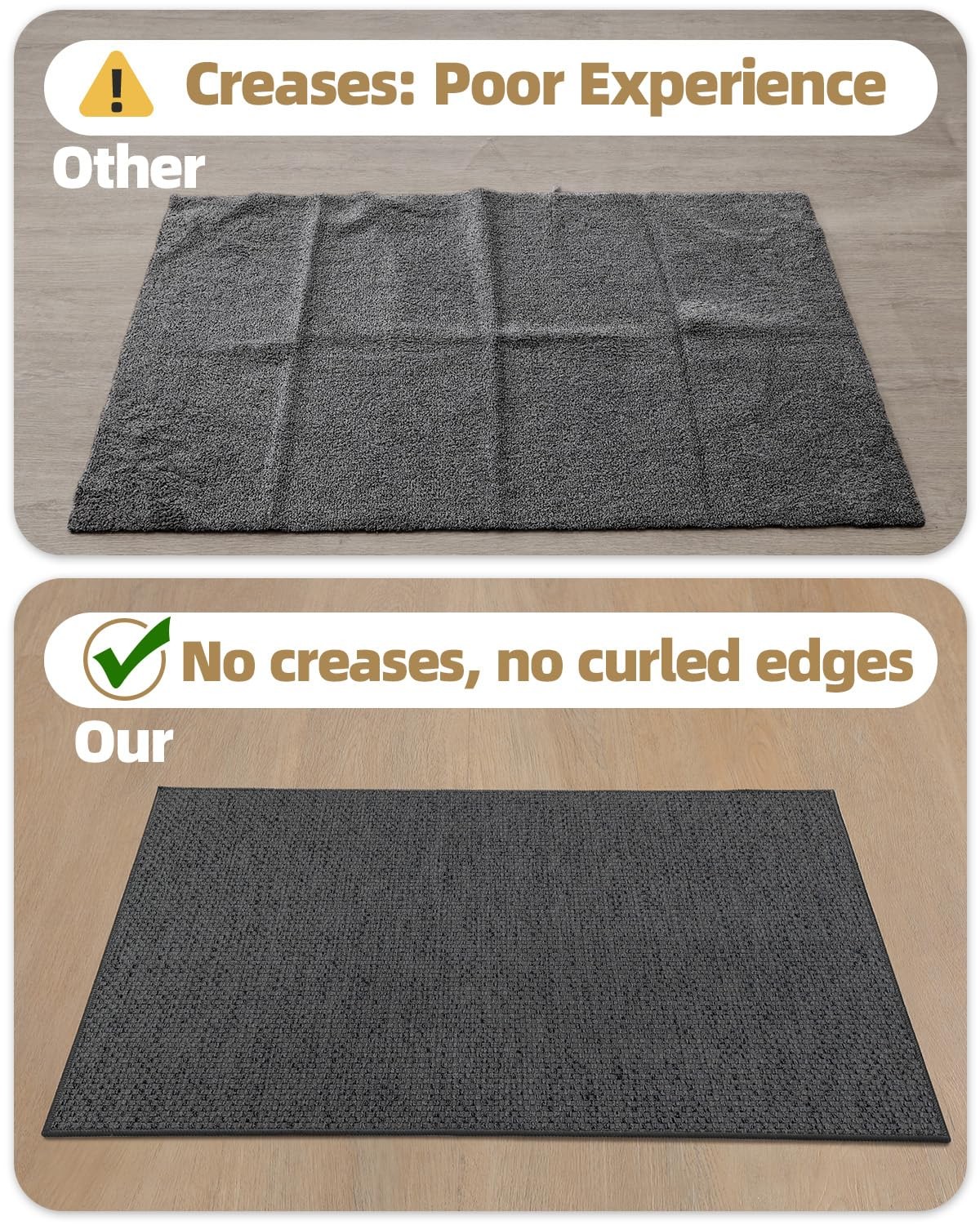 Dirt Trapping Mat Indoor, Non Slip Doormat, Woven Entrance Carpet, Clean…