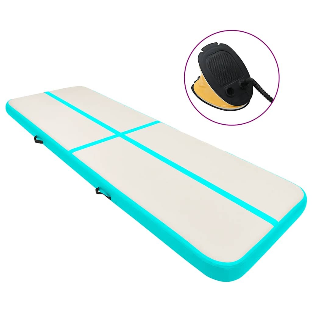 Gymnastics Mat with Inflatable Pump 300x100x20 cm PVC