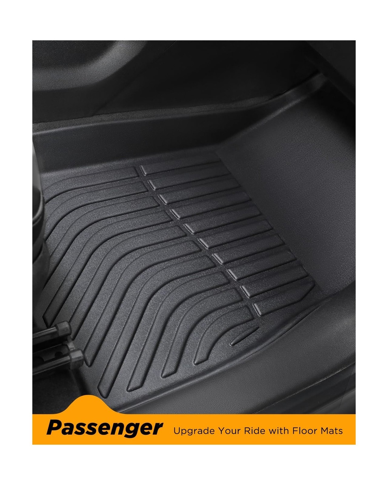 Floor Mats Full Set For Chevy Trax/Buick Encore 13-23, TPE Black