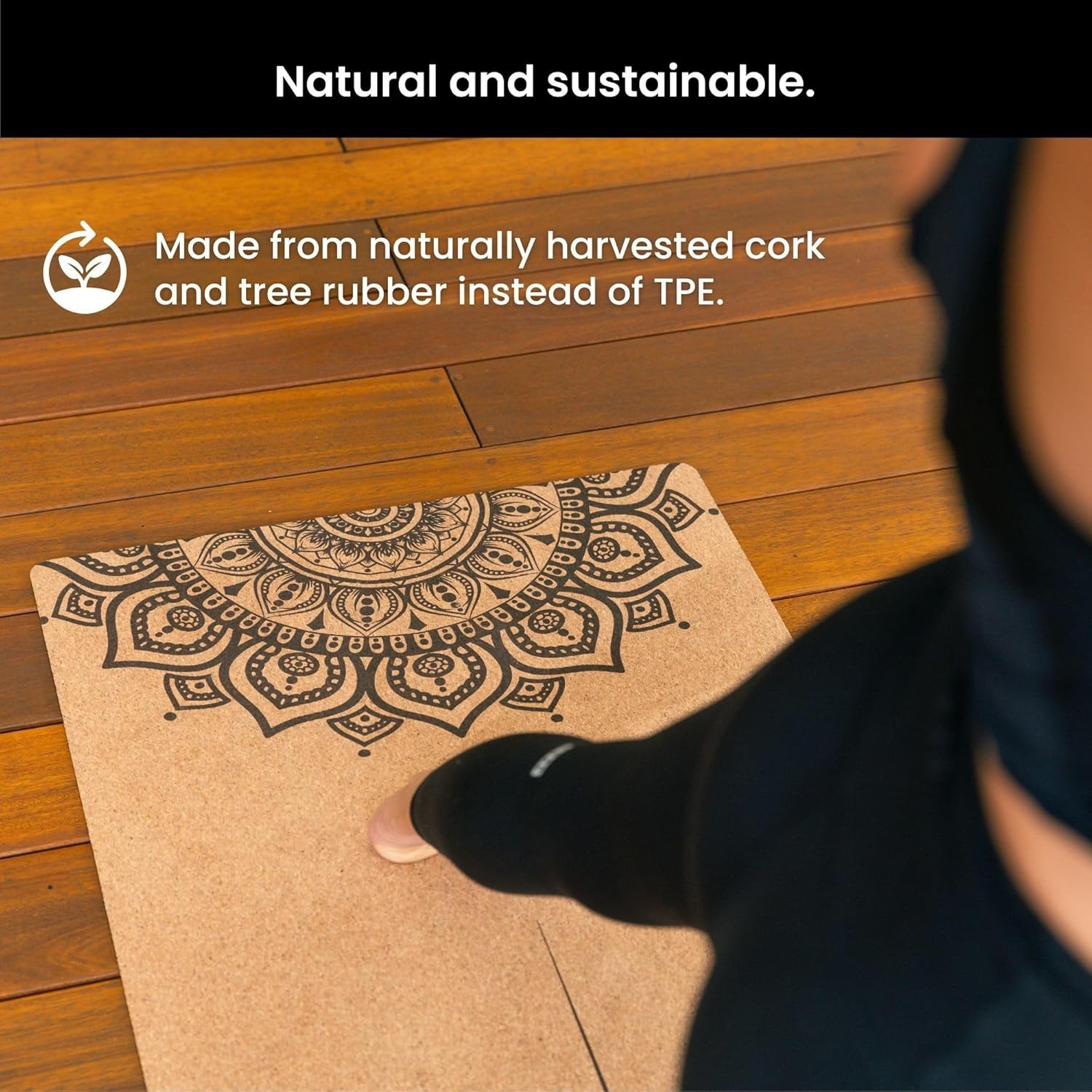 Luxury Cork Yoga Mat – Non Slip, Extra Thick Grip. Thicker, Longer, and Wider…