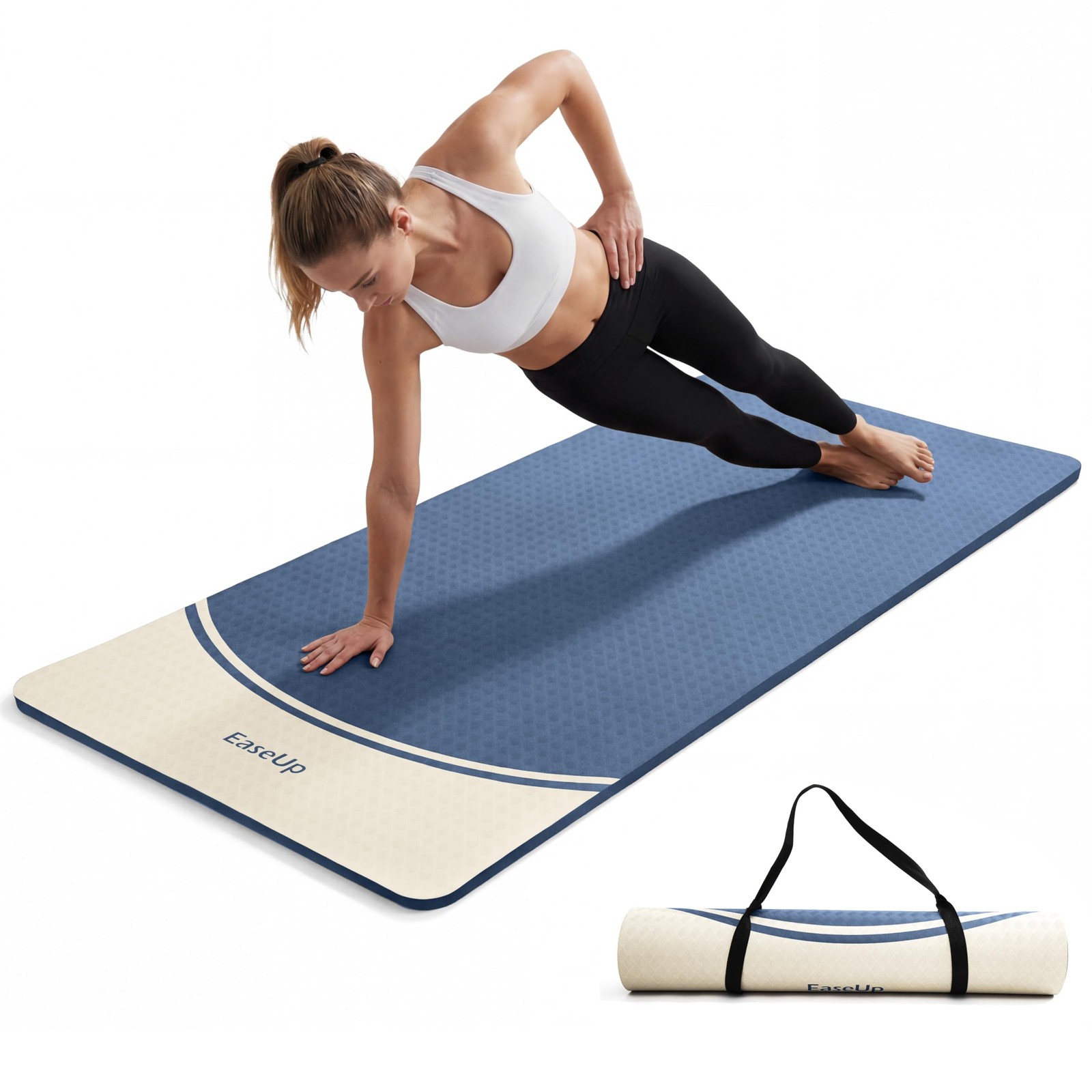 Extra Thick Yoga Mat -2/5 inch (10MM), 72.8×31.5″ Extra Long-Wide, Profession…