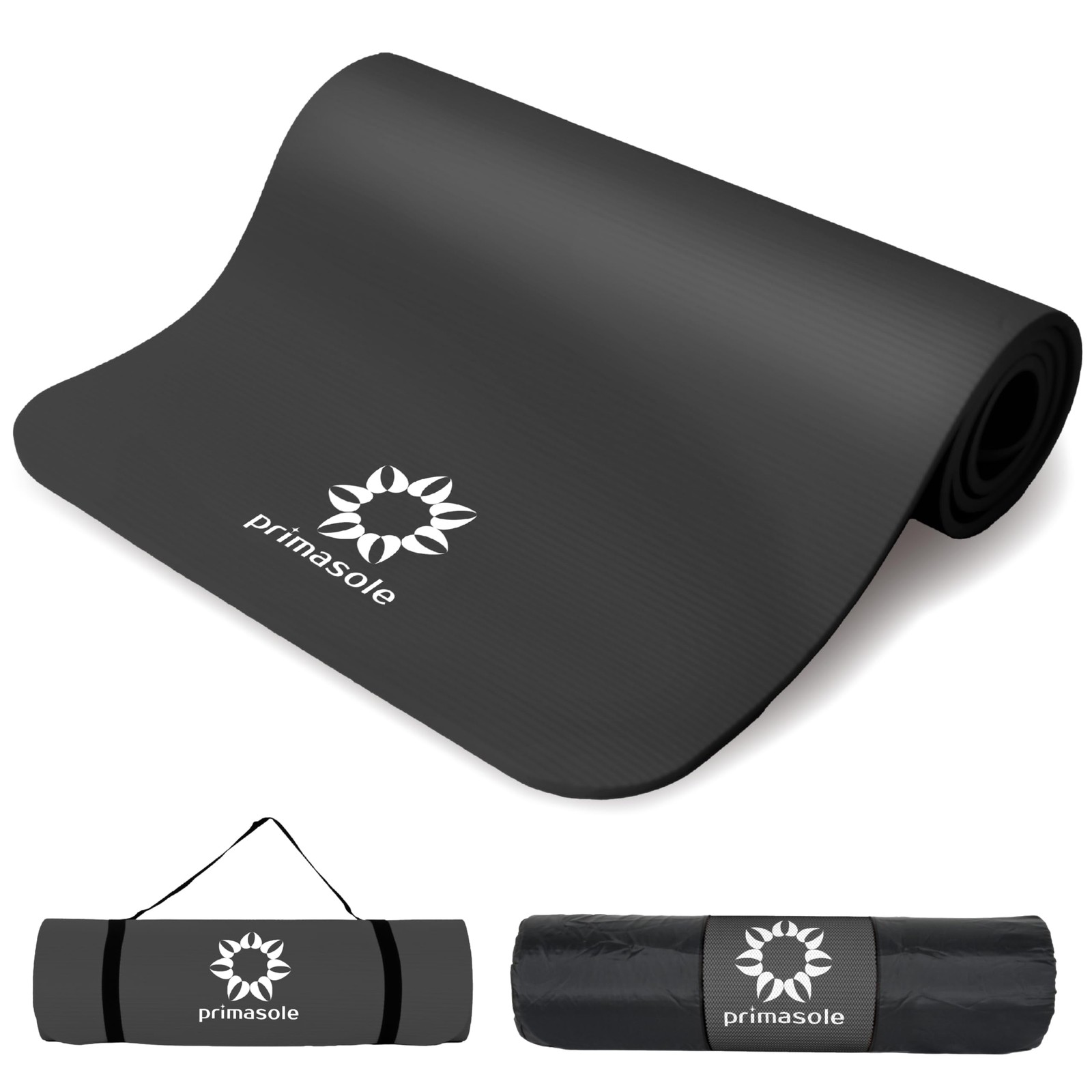 Primaole 0.4-Inch Extra Thick NBR Yoga Mat with Enhanced Stability – Textured…