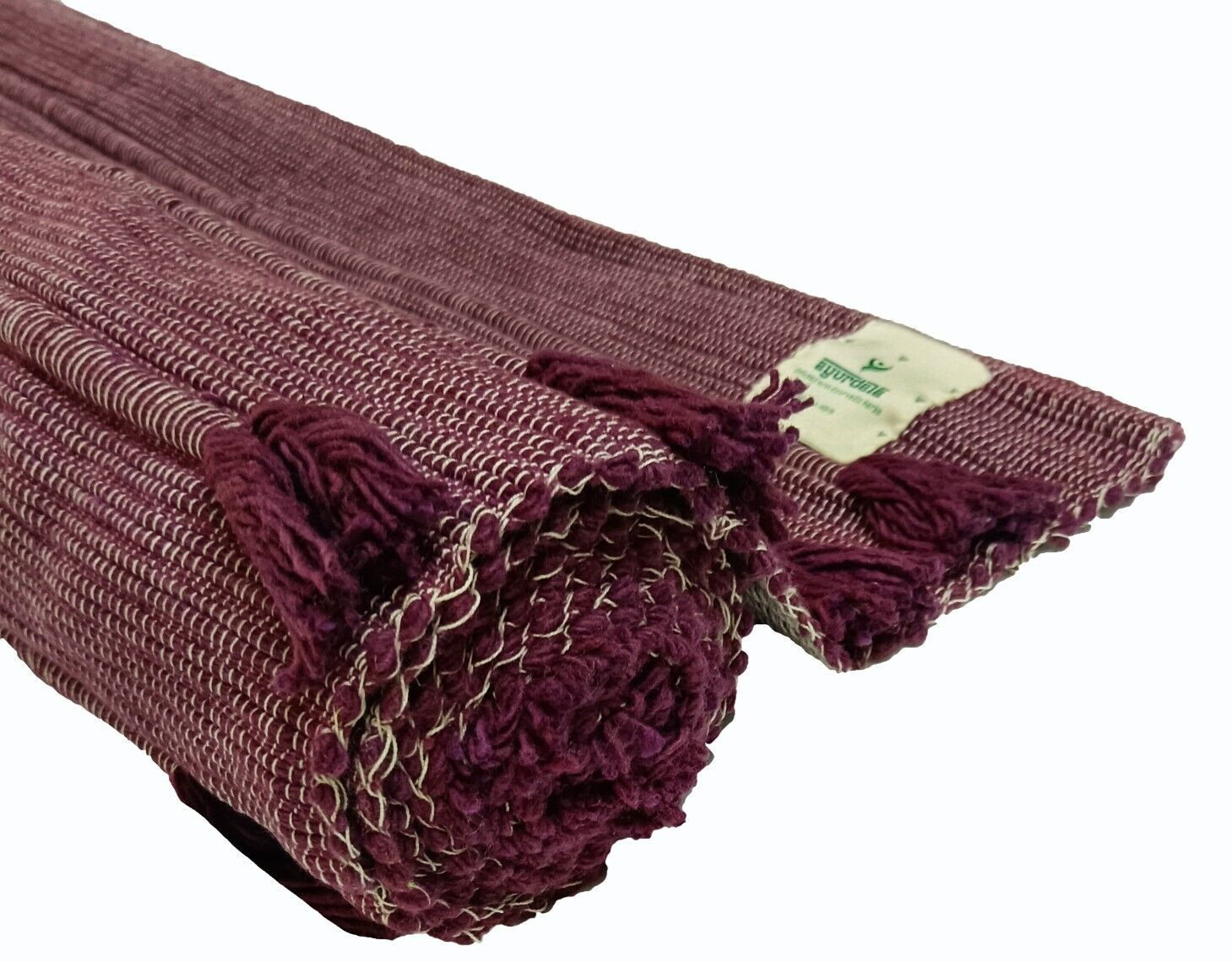 Ayurvedic Herbs Infused Handwoven Cotton Yoga Mat | Anti-Slip | Premium Grip