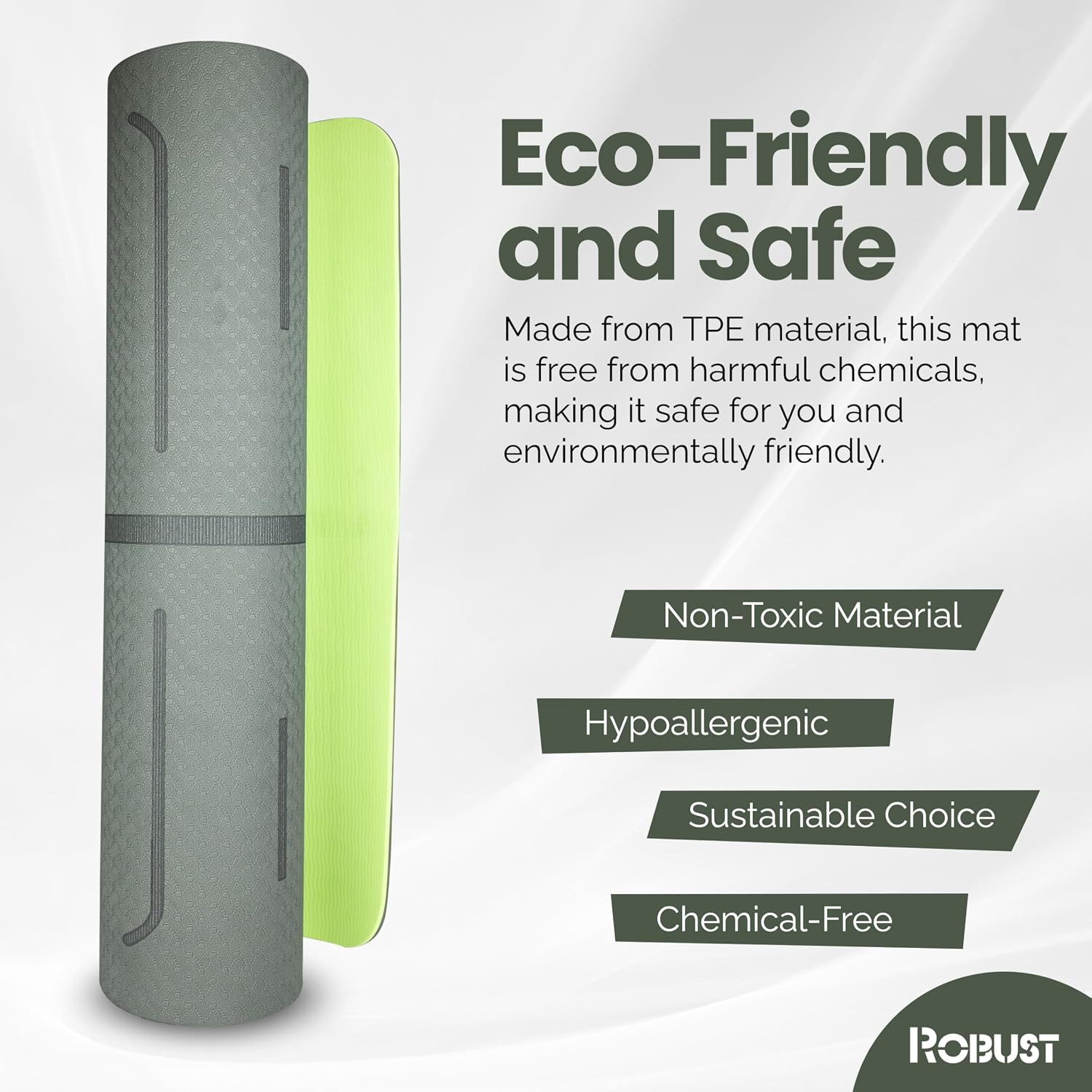 Extra Thick Yoga Mat 1/4 & 1/3 & 2/5 Inch – Non Slip Exercise Mat with Alignment