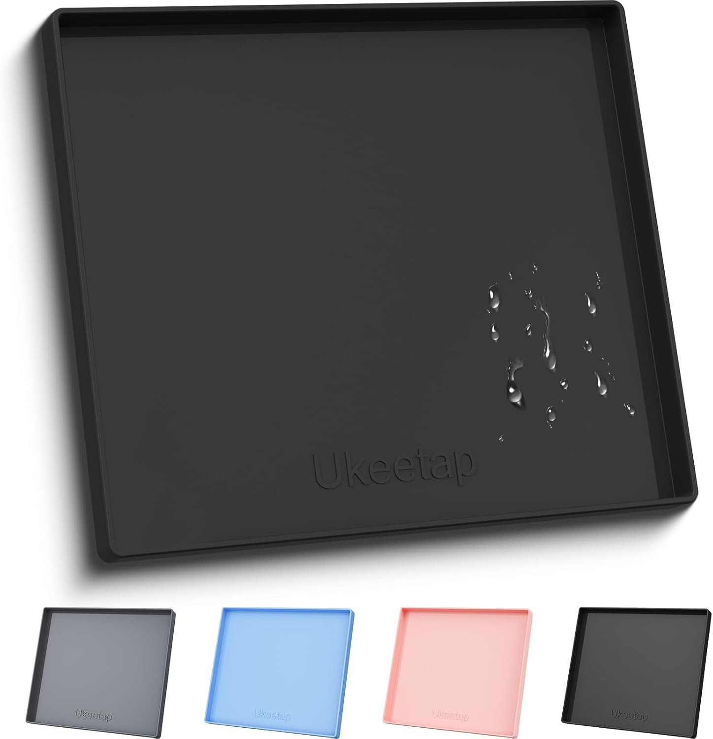 Waterproof Silicone Pet Feeding Mat Raised Edge Non Slip For Food Water Bowls!!!