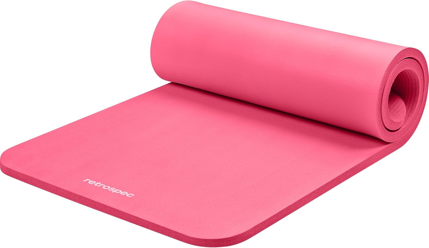 Solana Yoga Mat 1″ Thick W/Nylon Strap for Men & Women – Non Slip Exercise Mat