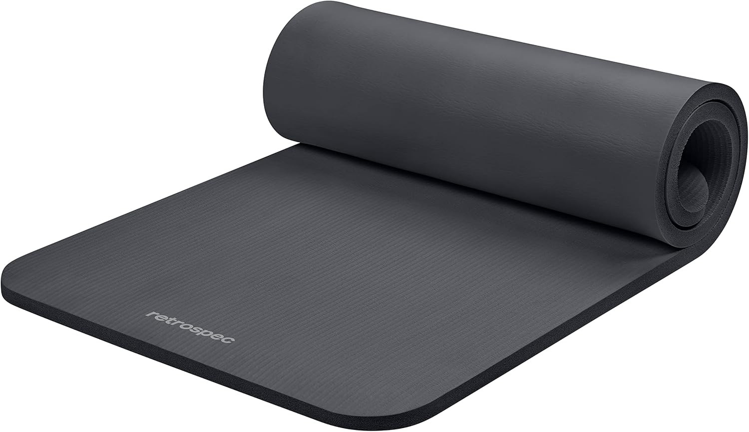 Solana Yoga Mat 1″ Thick W/Nylon Strap for Men & Women – Non Slip Exercise Mat f