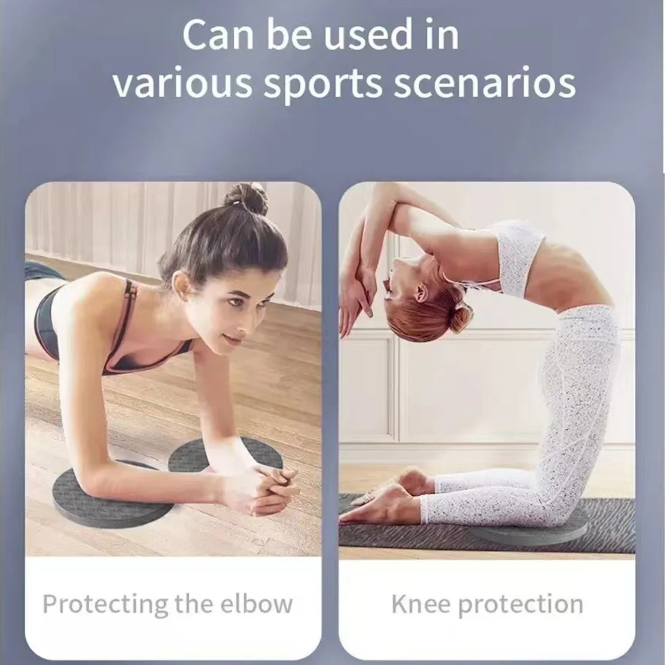 2 Pack Yoga Knee Pad Thick Exercise Cushion for Knees Elbows Wrist Pilates