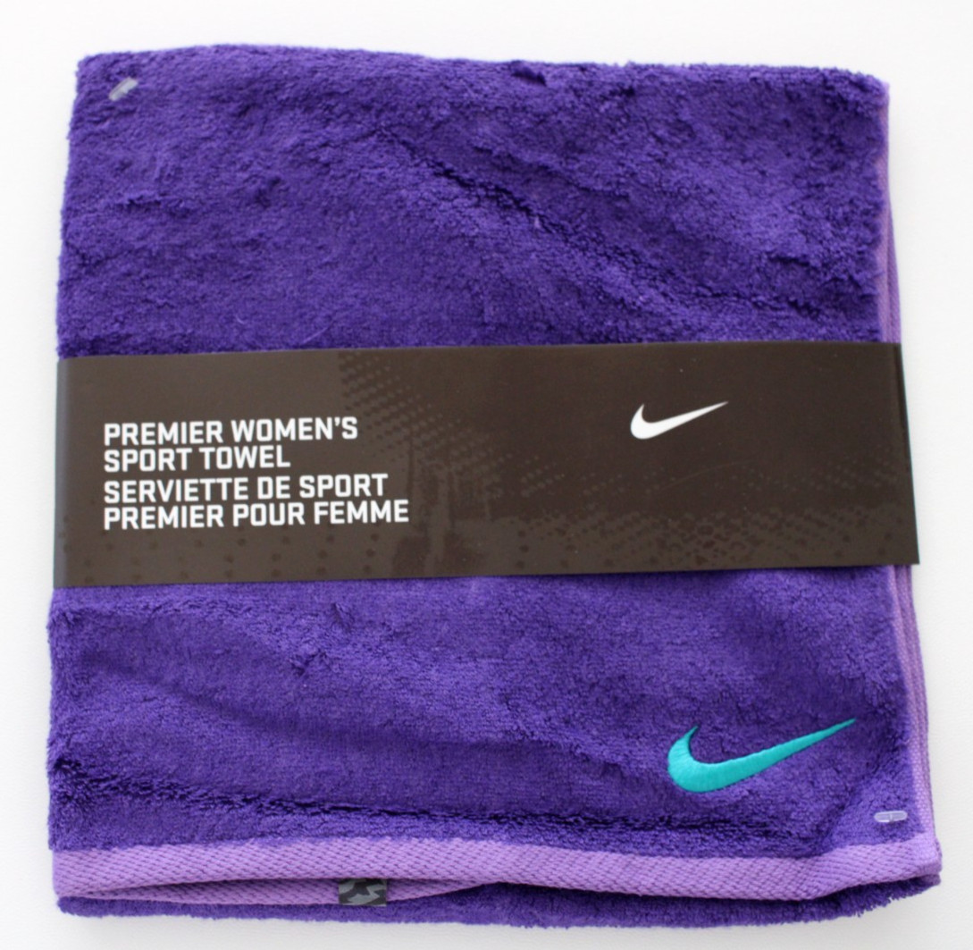 Nike Sport Towel Terry Loop Purple/Teal 15″ x 31″ Medium
