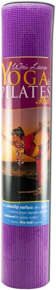 NIB Wai Lana Yoga and Pilates Mat Purple 24″W x 68″L