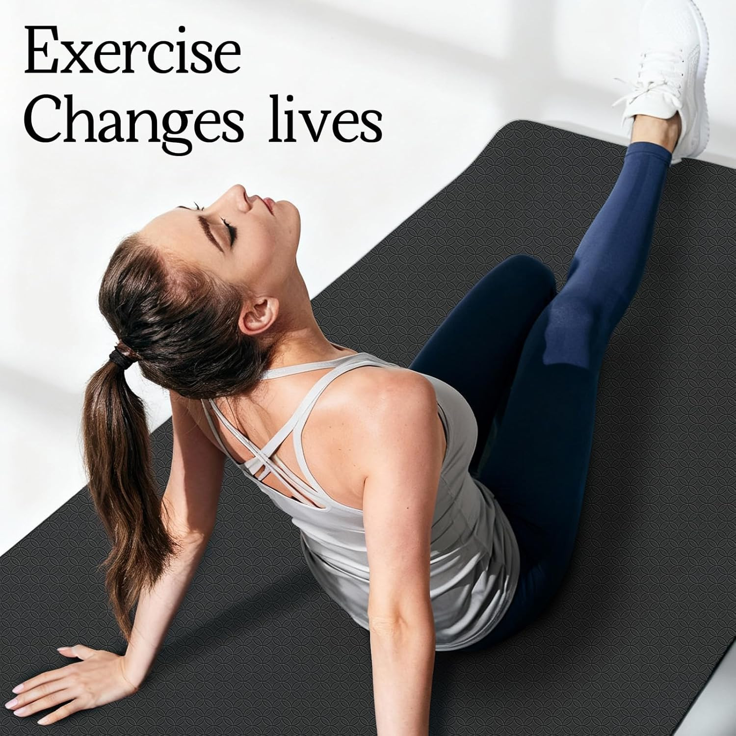 Extra Large Non-Slip Yoga Mat – Thick, Durable for Home Workouts & Pilates