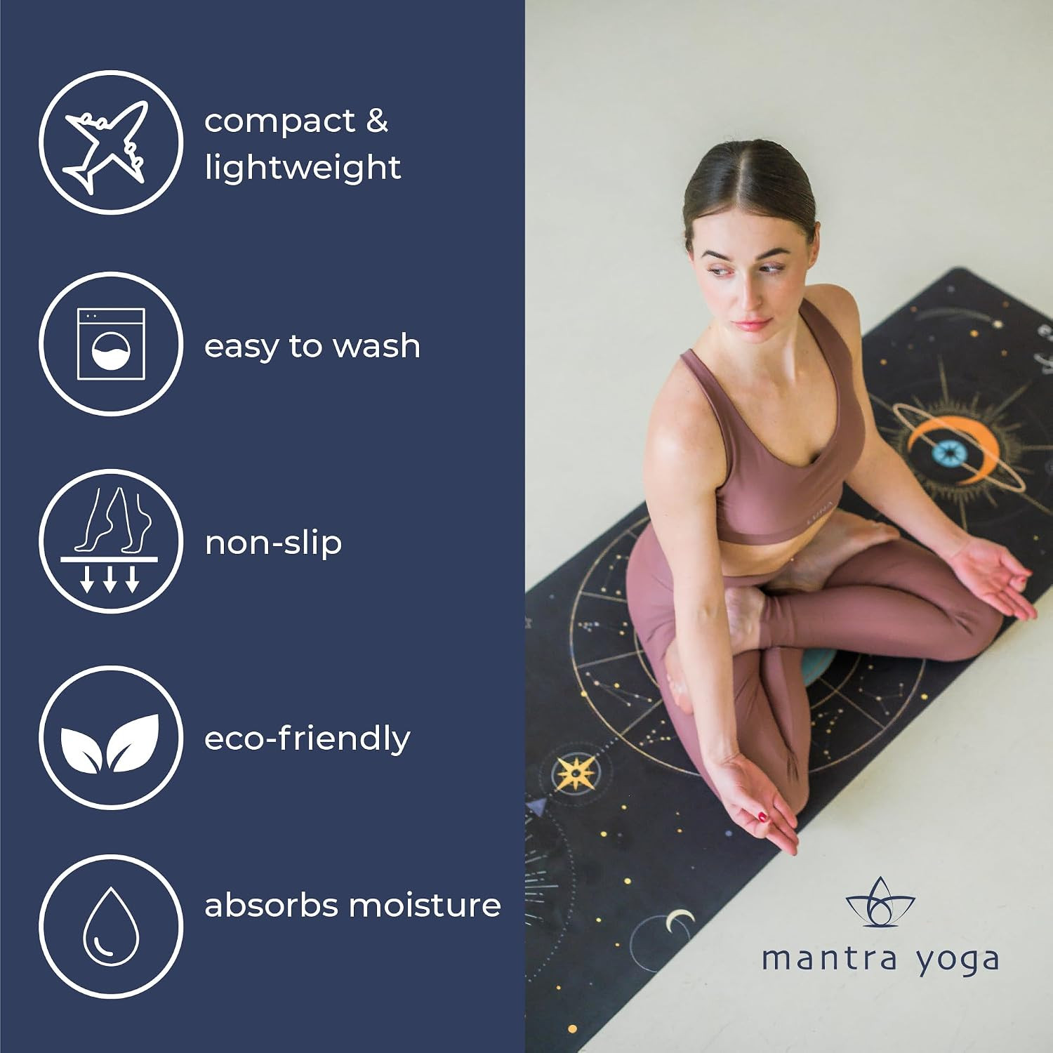Travel PRO 1.5Mm with Knee Pad – Foldable Fitness & Exercise Mat with Bag | Ligh