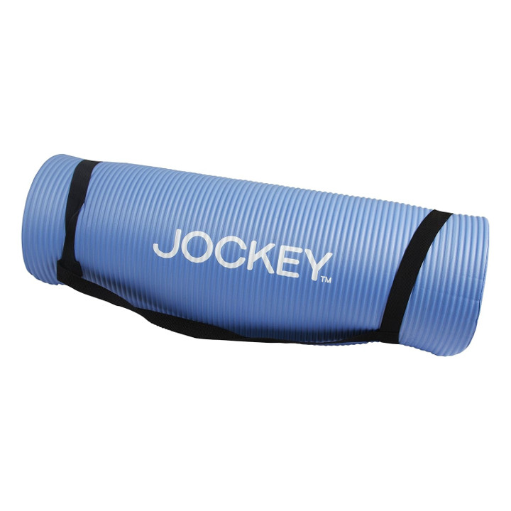 Jockey Yoga Mat – Full size 68″x24″ – Blue – NEW
