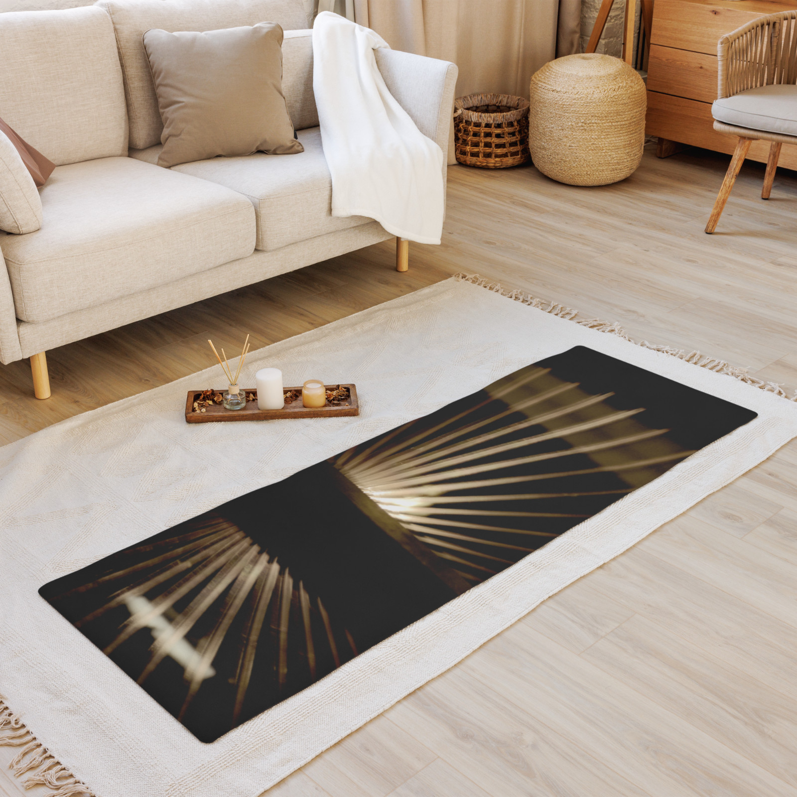 Yoga Mat Original Art Photo Surya,Salute,Sankrit – Limited Edition of 137