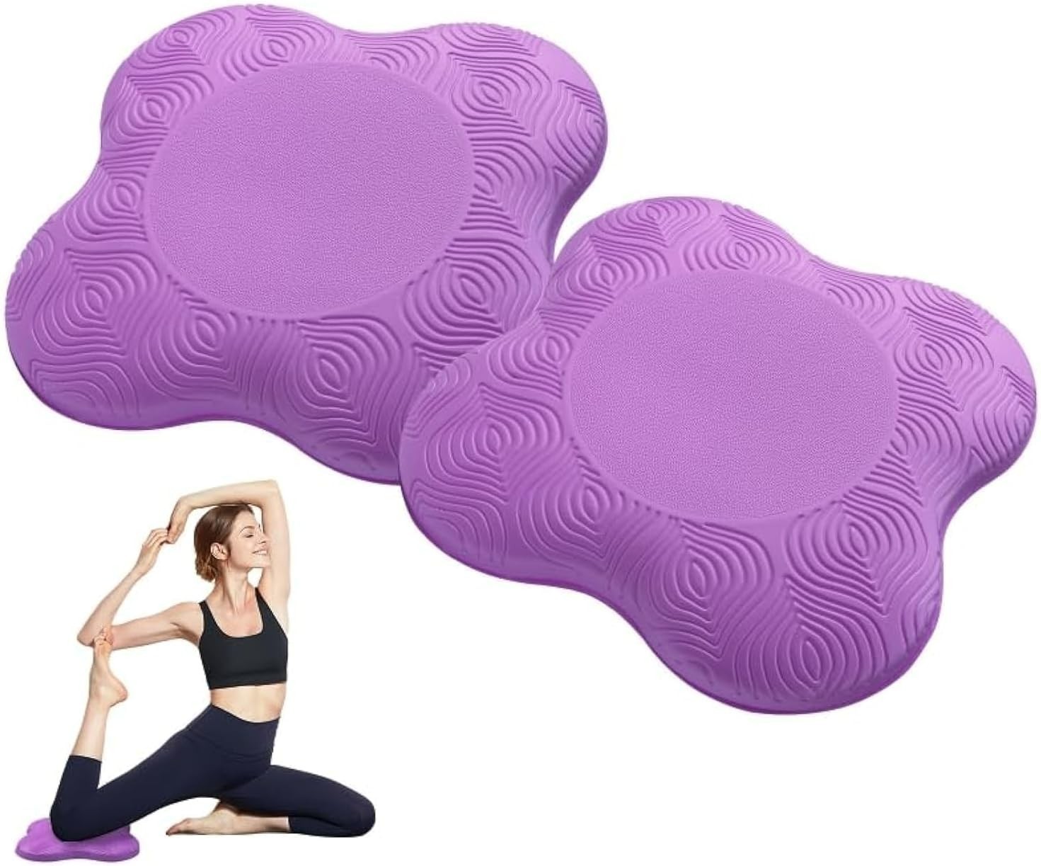 2X Yoga Knee Pad Support for Yoga and Pilates Excercise, Cushion for Knees,Elbow