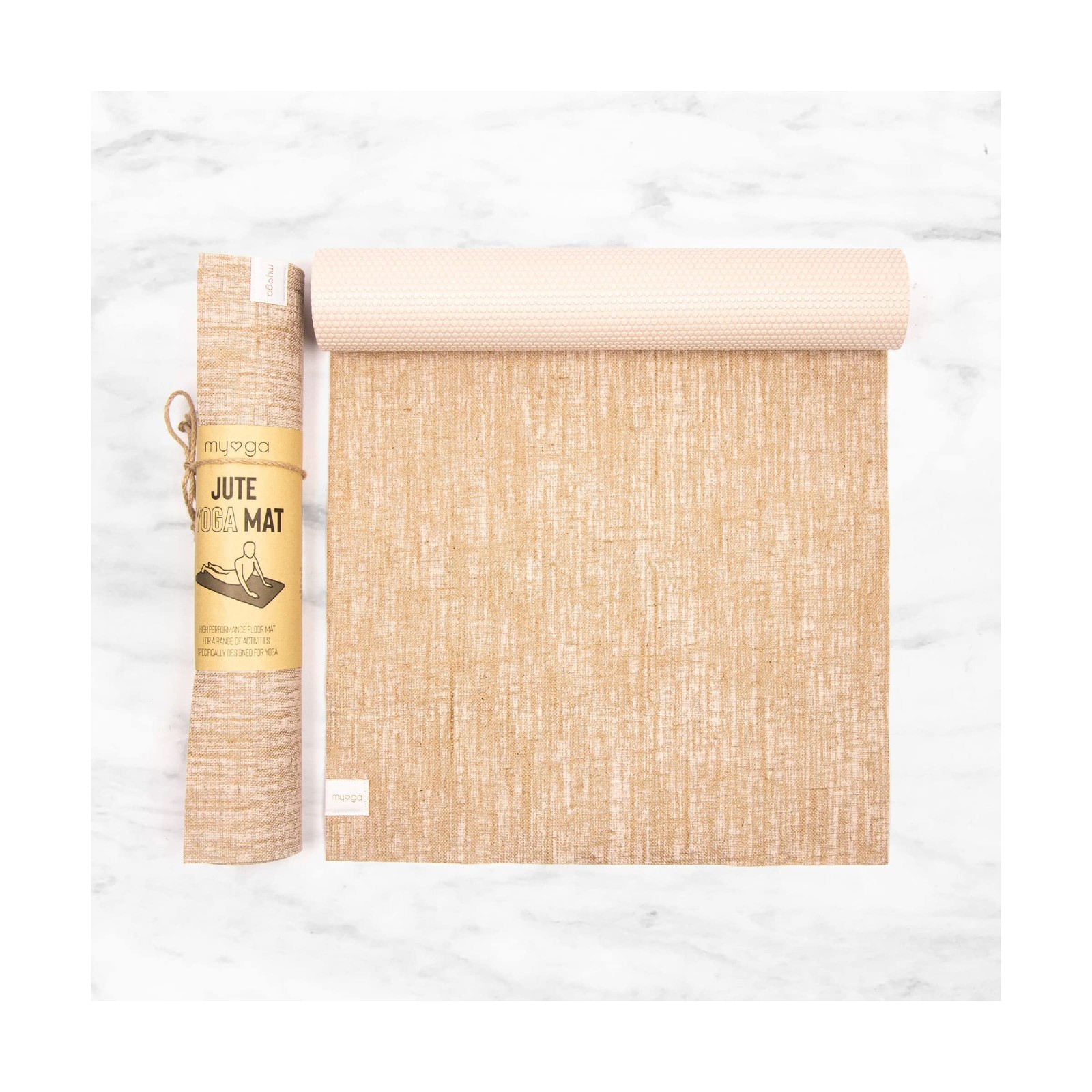 Myga Jute Yoga Mat, High Performance Vegan Floor Exercise Mat, Eco … Fast Ship