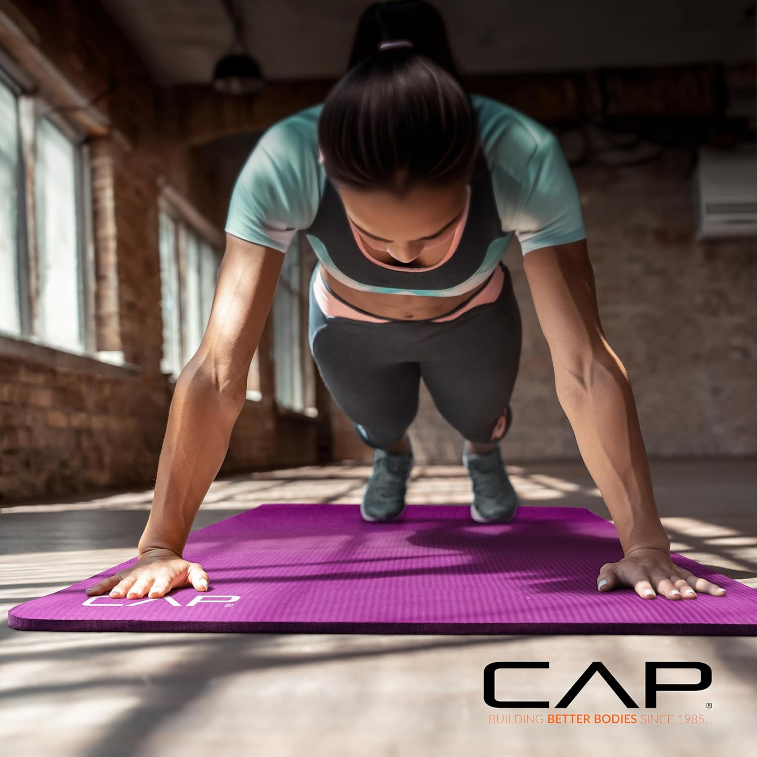 1/2-Inch High Density Exercise Yoga Mat with Strap | Multiple Options