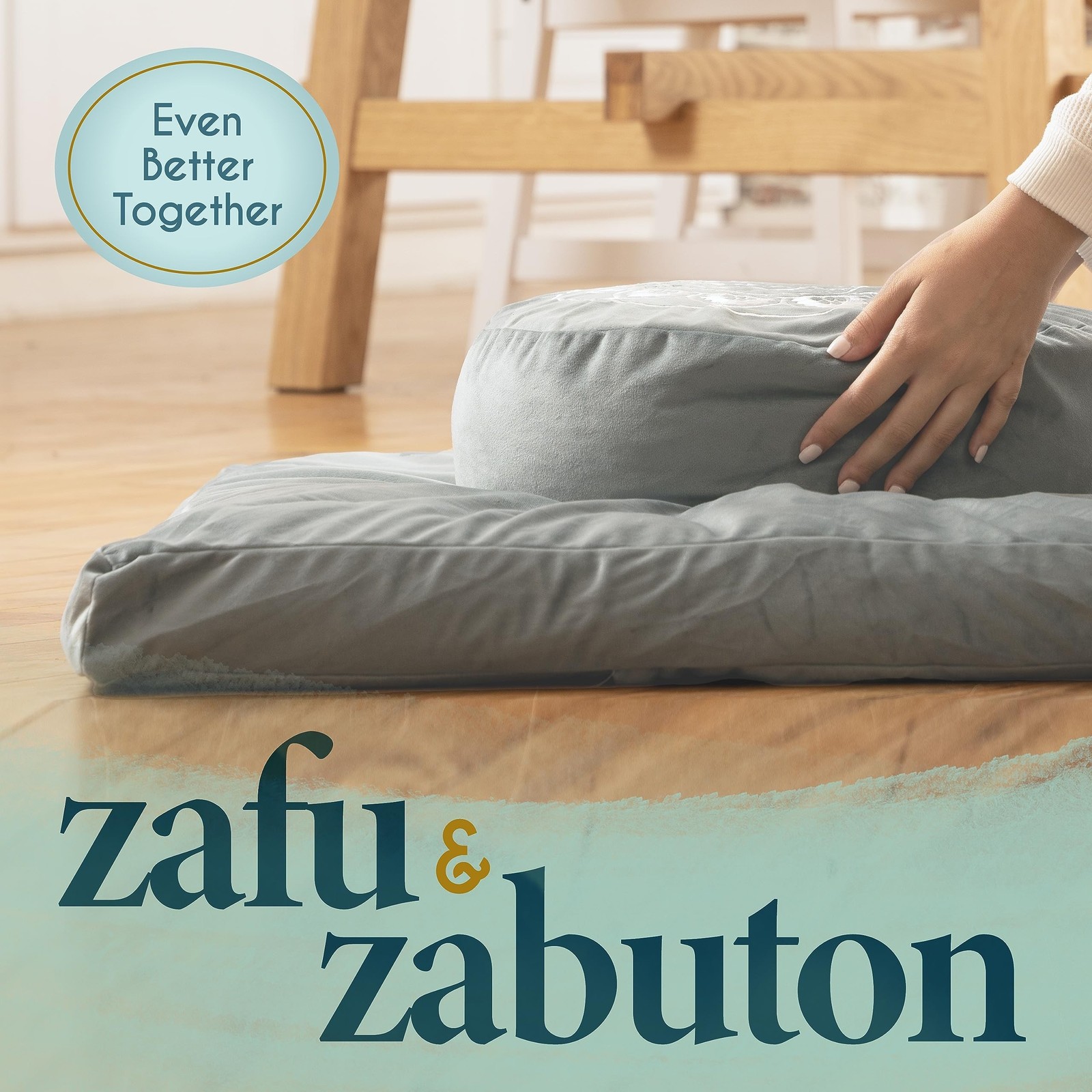 Florensi Meditation Mat Zabuton, Velvet Floor Cushions for Sitting, Meditatio…
