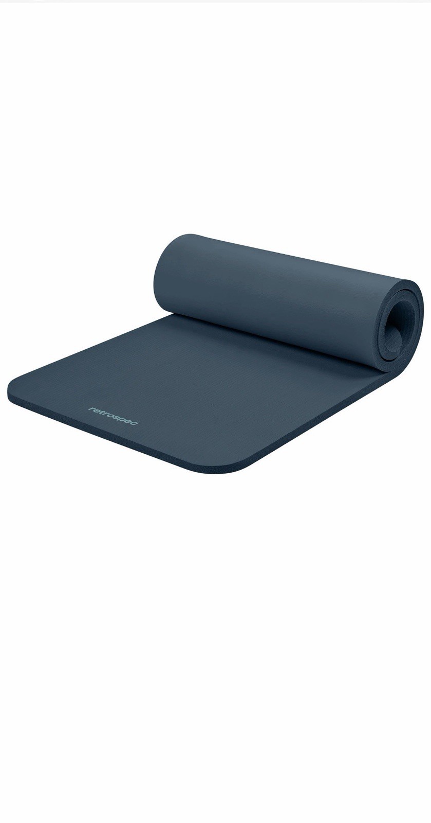 Solana Yoga Mat 1″ Thick w/Nylon Strap for Men & Women – Non Slip Exercise Ca6