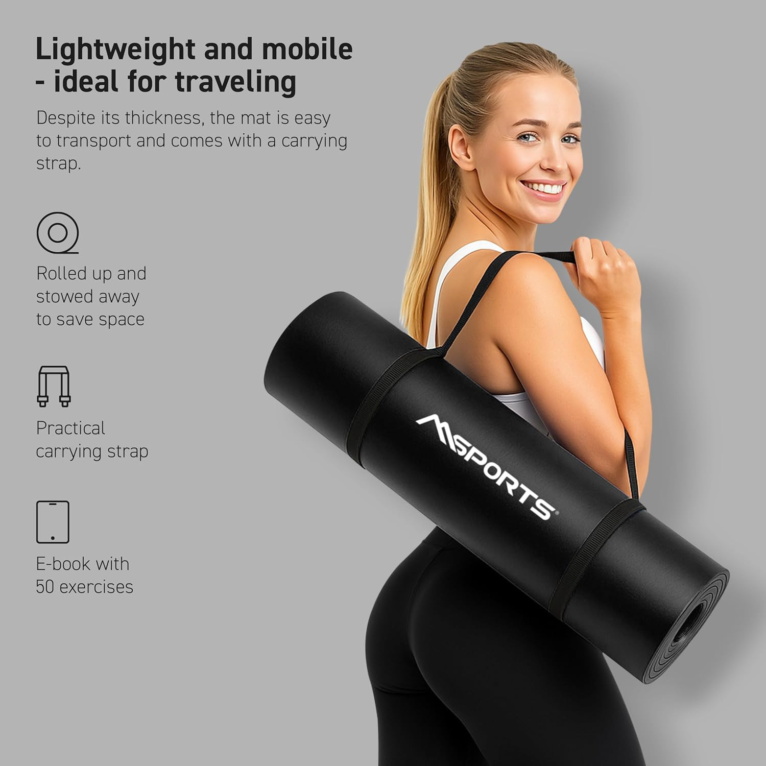Yoga Mat Premium Non Slip Thick – Extra Comfortable Exercise Mat for Home Workou