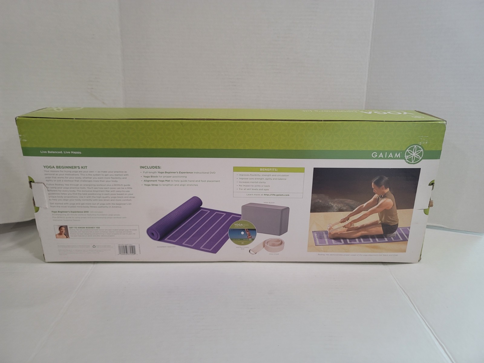Active Yoga Kit Mat Block and Strap & Dvd NEW in box