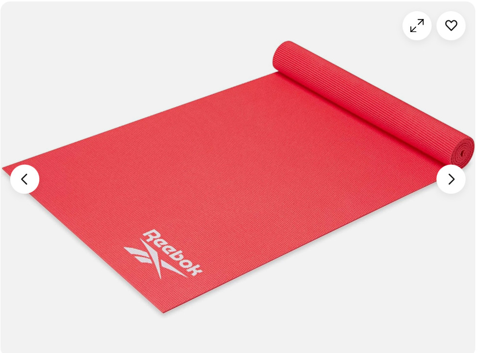 Reebok 5mm Solid Yoga Mat 68″ X 24″ Non Slip Lightweight Foldable and Durable