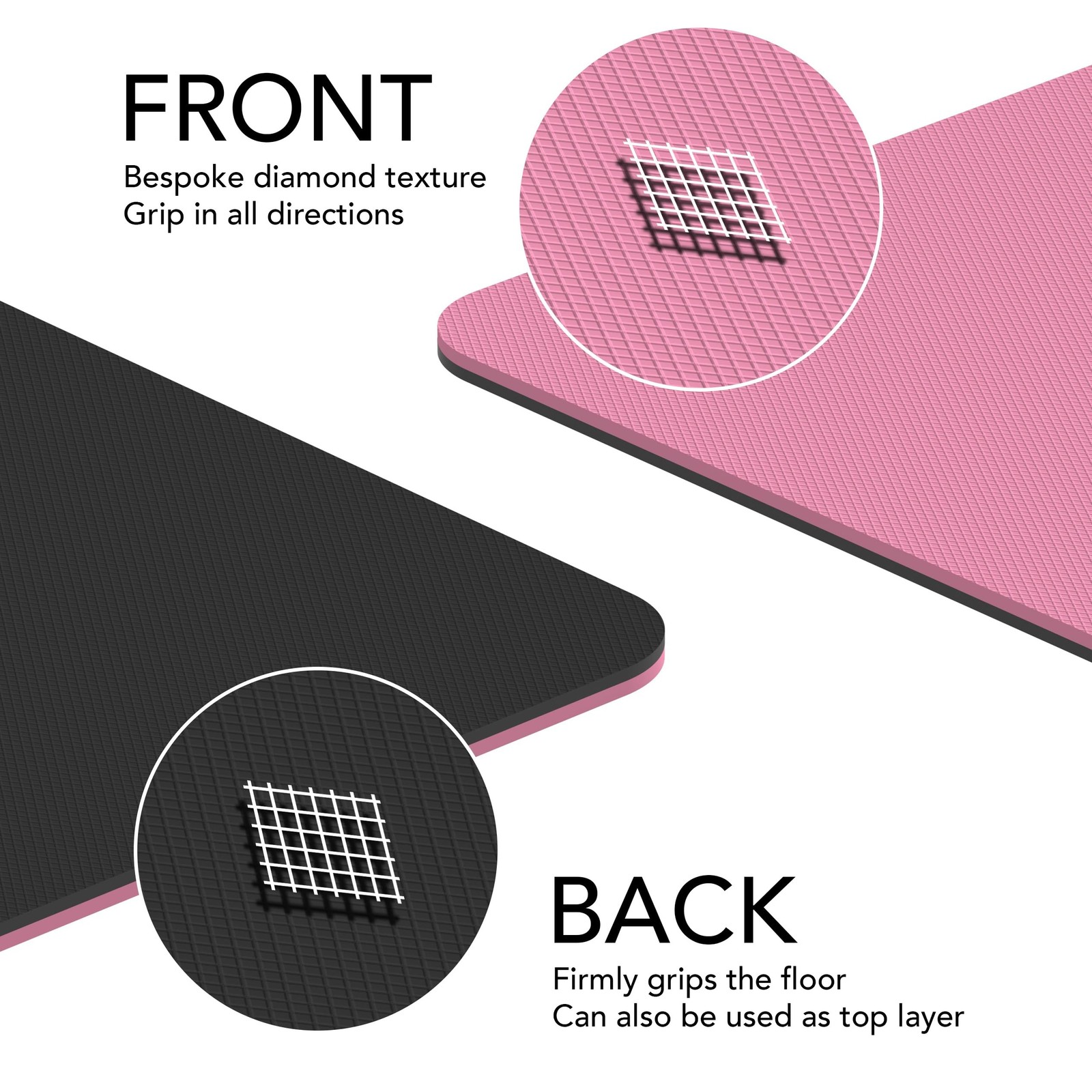 Large Exercise Mat – Extra Thick 10mm Workout Mat (72″x32″) – Non-Sl