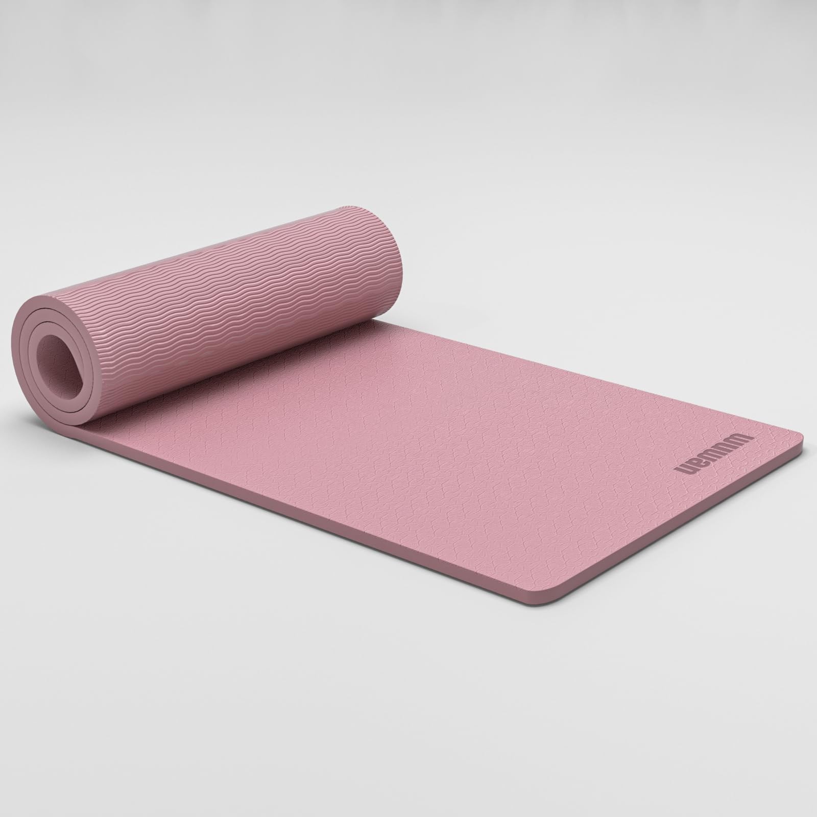 10 mm Yoga Mat 72″x26″ TPE NonSlip Exercise Mat 0.4″ Thick, EasytoCarry Fitne…