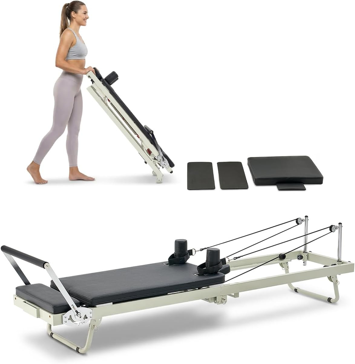 Pilates Reformer Foldable, Suitable for Intermediate and Beginners Users, Pilate