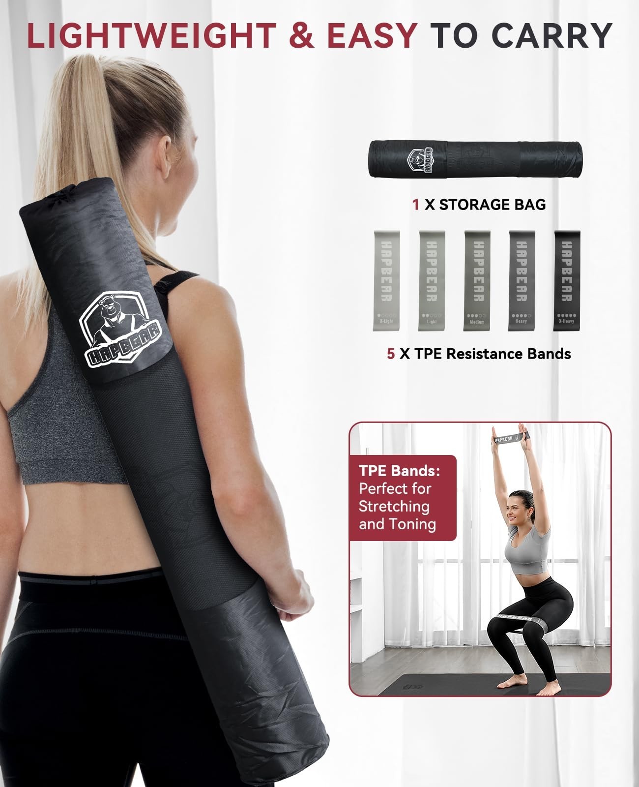Extra Wide Non-Slip Yoga Mat 72″x36″x6mm – Durable Exercise Mat for Home Workout