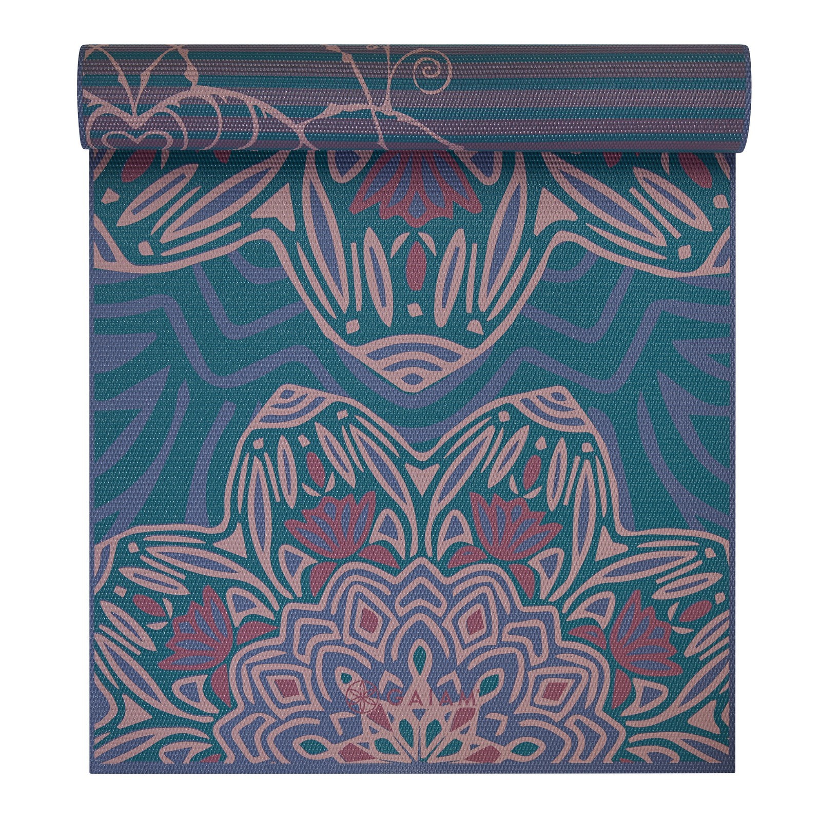 Yoga Mat Premium 6mm Print Reversible Extra Thick Non Slip Exercise & Fitness