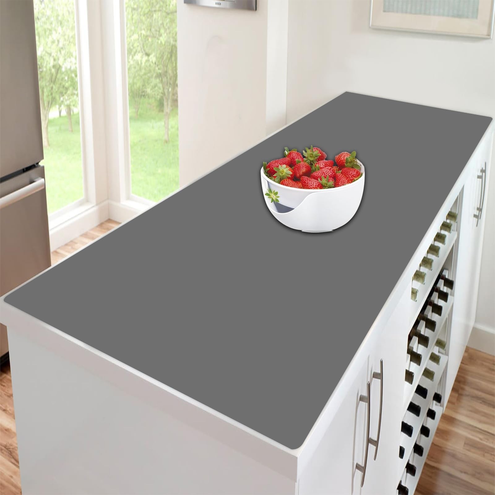 47.3”x23.6”(120cmx60cm) Extra Large Silicone Mat for Kitchen Counter, 1.4MM…