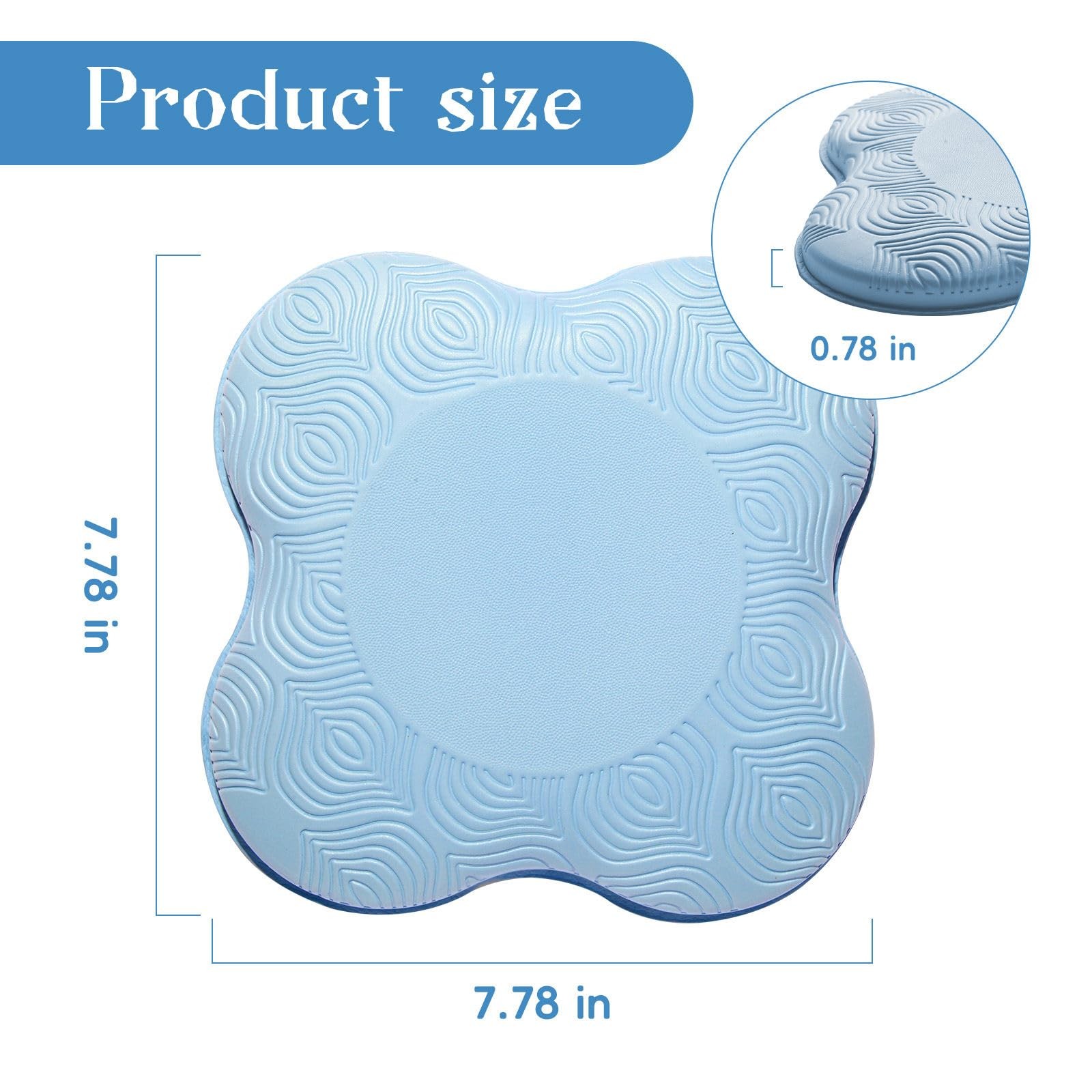 2 Pack Yoga Knee Elbow Cushions Kneeling Pads Support Foam Pads for Men Women