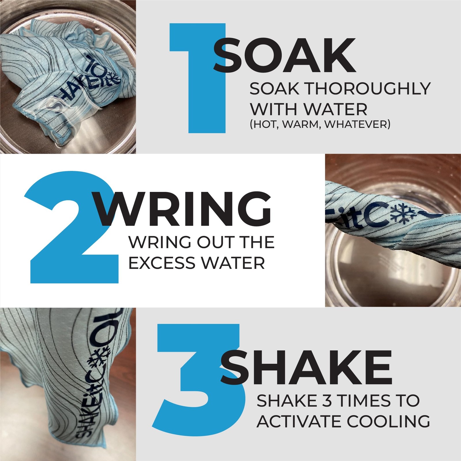 Shakeitcool Large Cooling Shawl – Instant Heat Relief For Outdoor Events – Soft