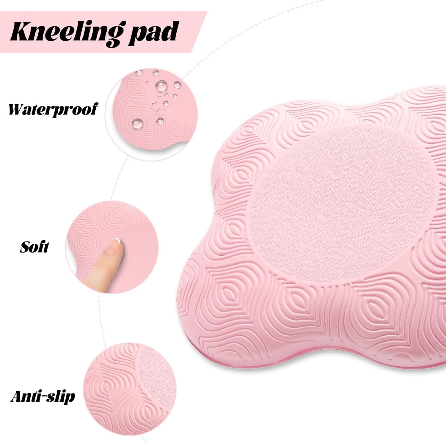 2 packs Yoga Knee Pad Mats Extra Thick for Knees Elbows Wrist Hands Head Foam