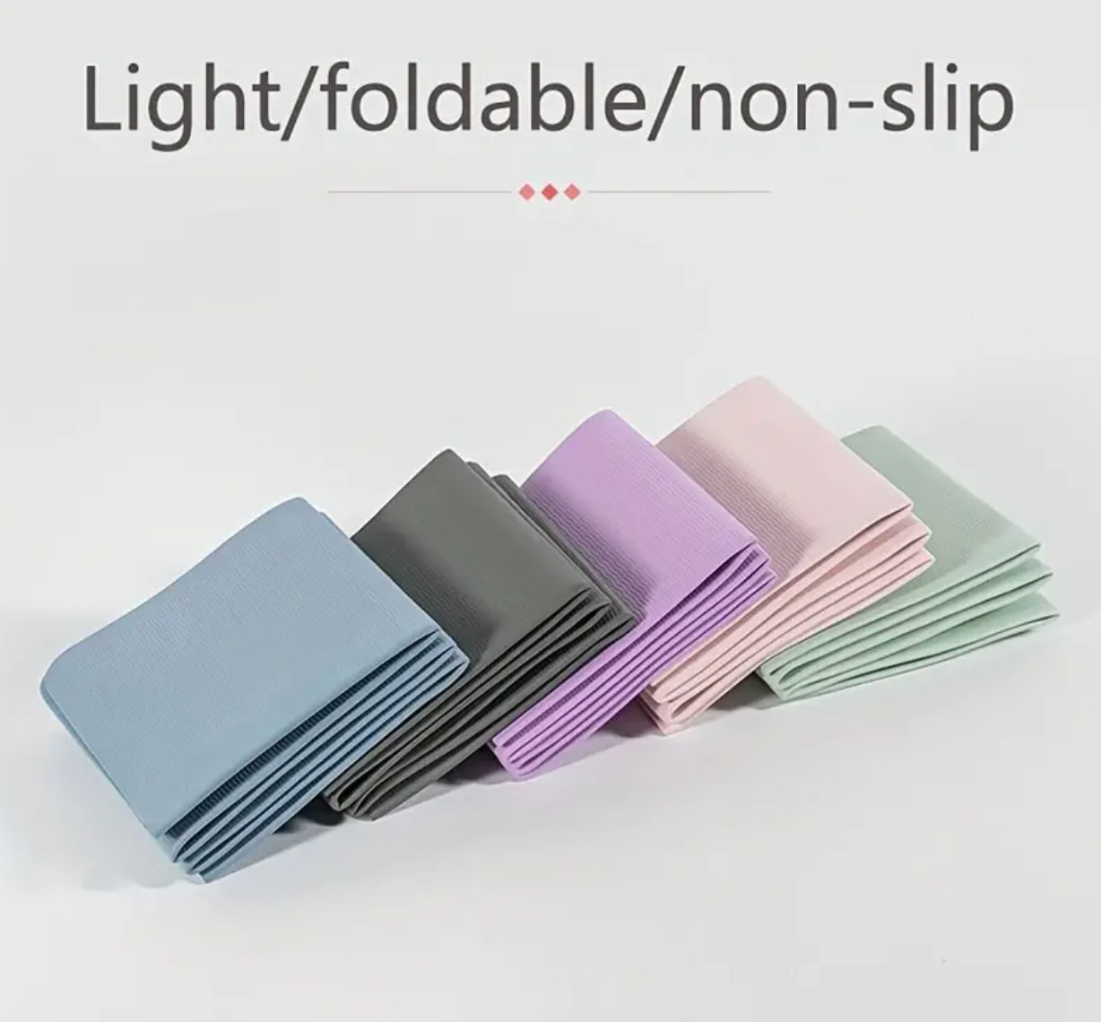 MUNE Lifestyle Foldable Yoga Mat Portable TPE 2mm Blue