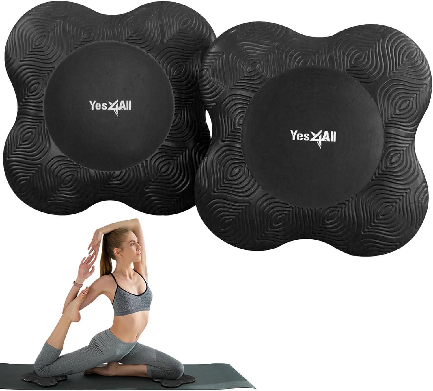 Yes4All 2PCS Yoga Knee Pads Extra Thick, Yoga Kneeling Pad For Pilates Exercise,