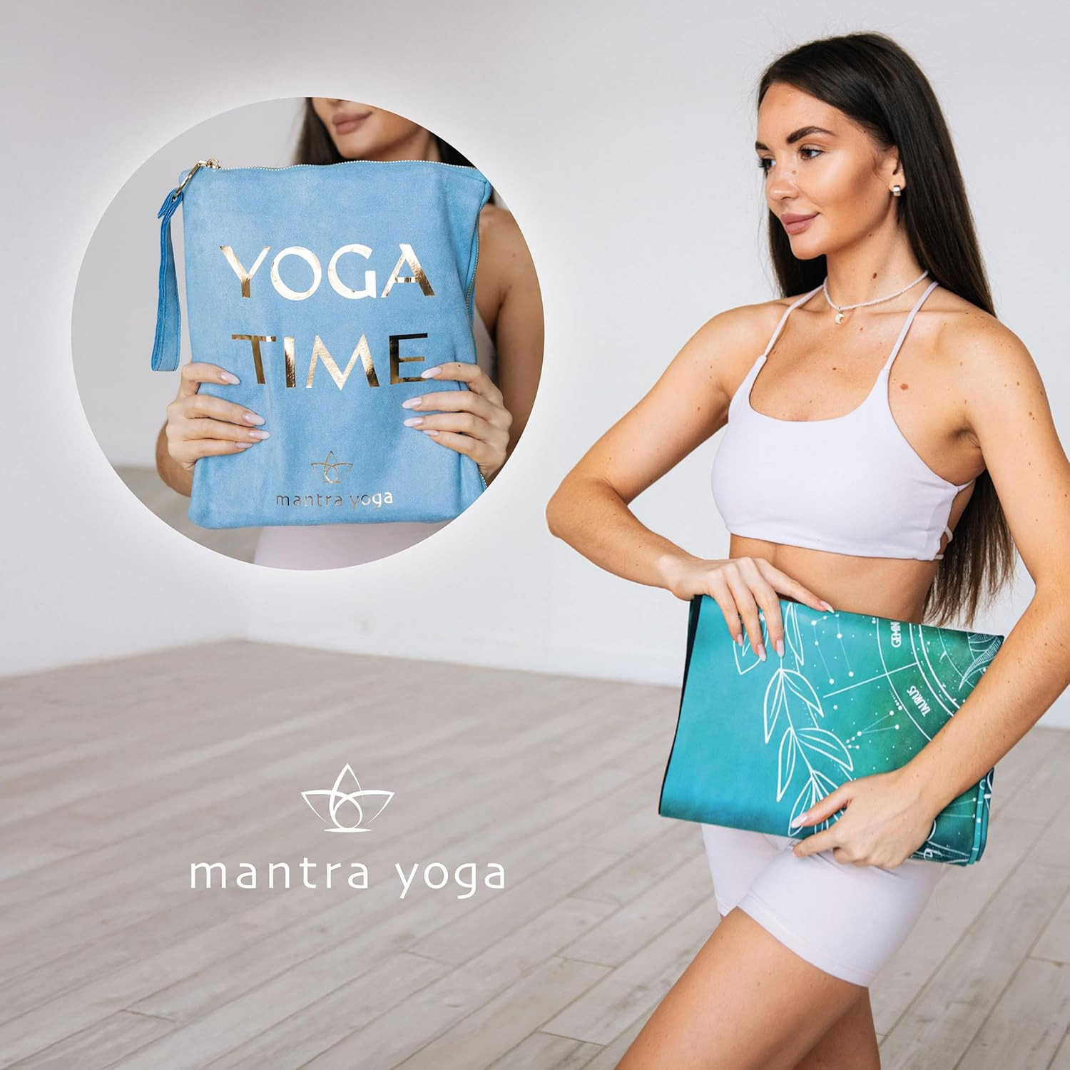 Eco-Friendly Foldable Yoga Mat with Knee Pad – Lightweight & Portable 72″x24
