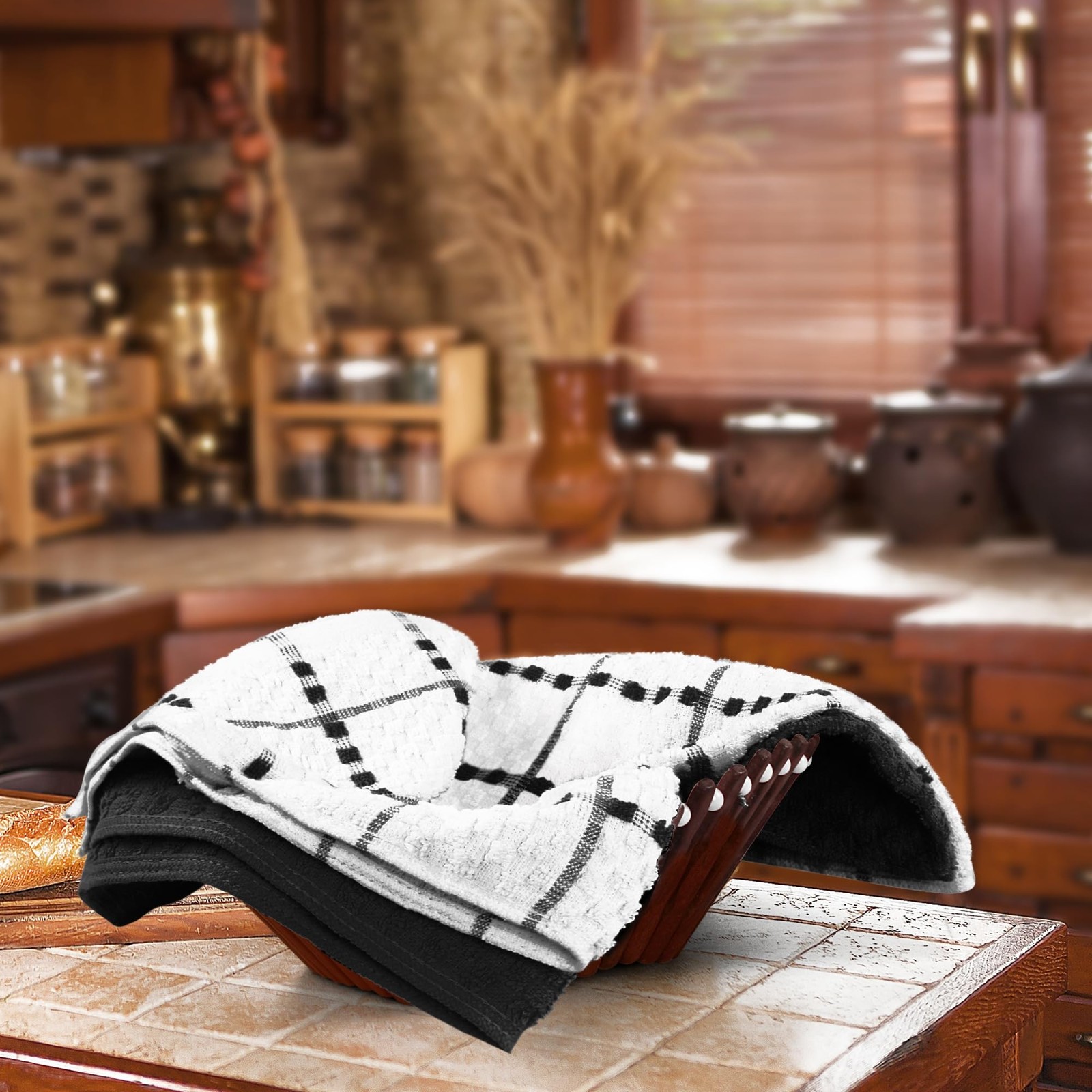 Utopia Towels – Kitchen Towels 12 Pack, 15 x 25 Inches, 100% Ring Spun Cotton…