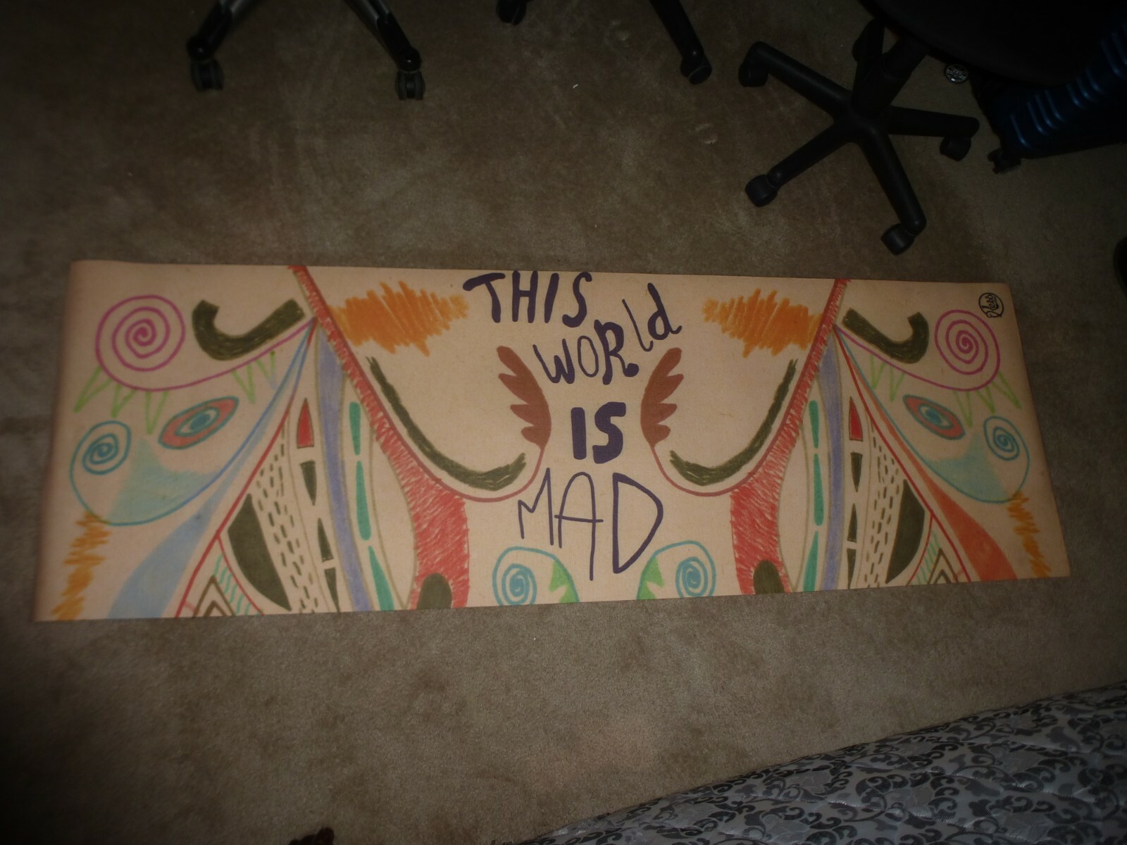 KESS InHouse VASARE NAR YOGA EXERCISE MAT (ALICE IN WONDERLAND PRINT) 72″ X 24″