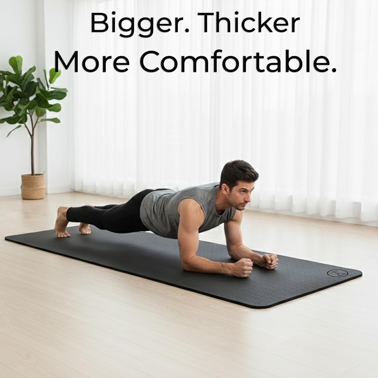 Extra Thick Yoga Mat Wide & XL-Our 10mm Extra Large Yoga Mat Thick Extra Wide