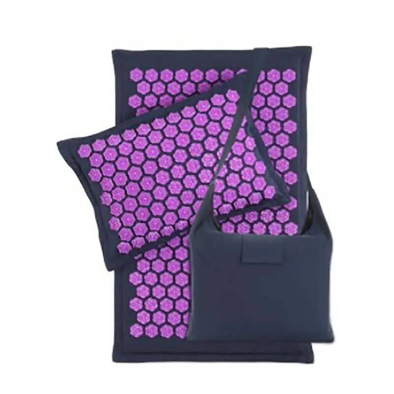 Hot ​3pcs 1set Nature Linen Coconut Palm Massage Yoga Mat Sport Pillow Mat New