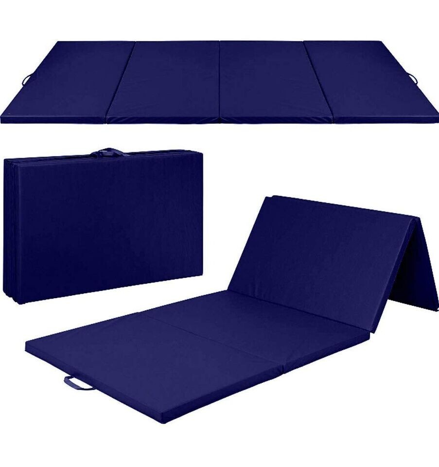 Foldable Yoga Traveling mat for Men & Women 22 mm Thick Mat Blue ( 72 x 24 in )