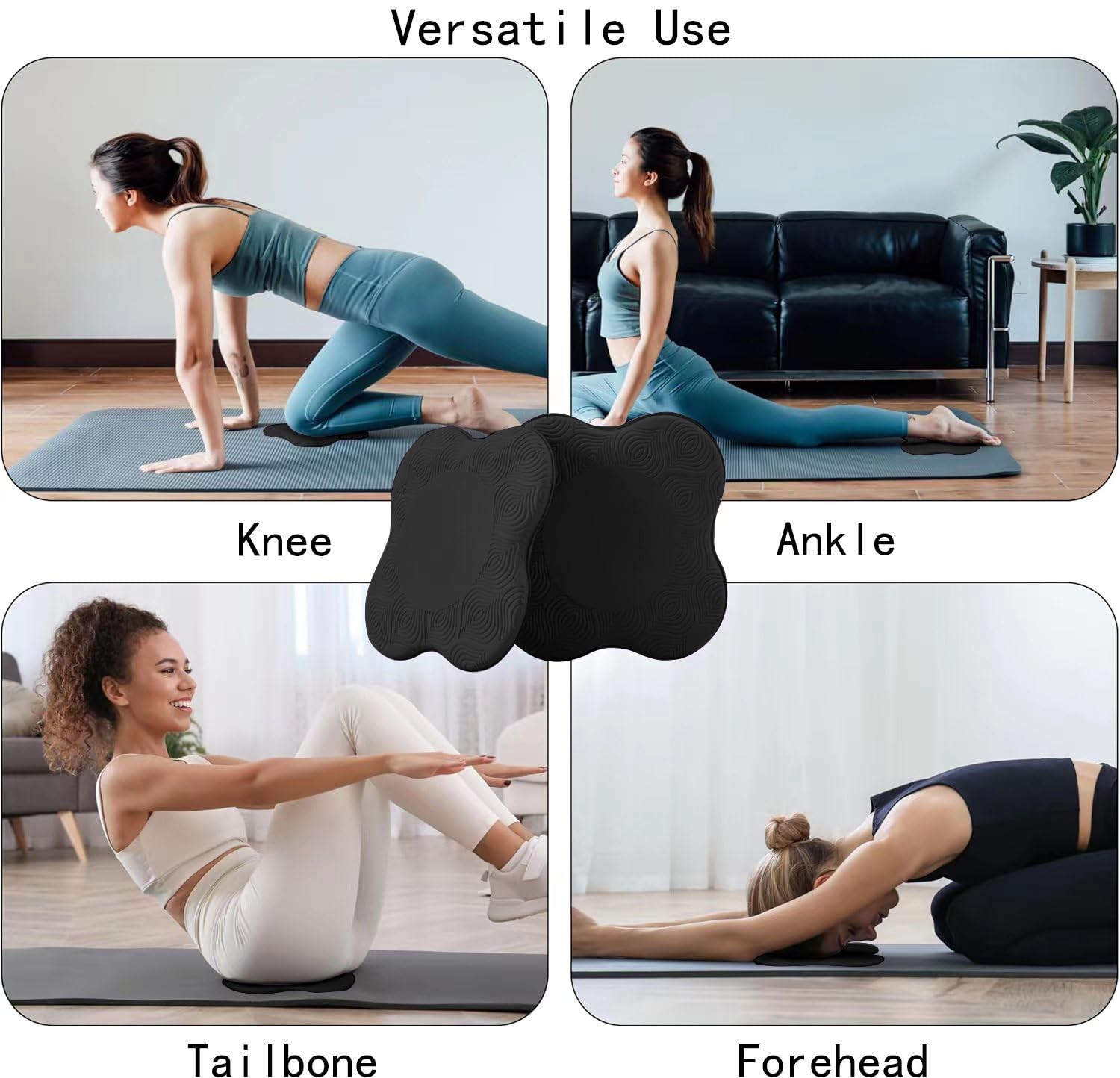 Yoga Knee Support Pad 6 PCS Foam Cushion Pilates Exercise Kneeling Mat
